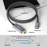 Computer Cables & Adapters: BENFEI 4K DisplayPort to HDMI 3m Cable