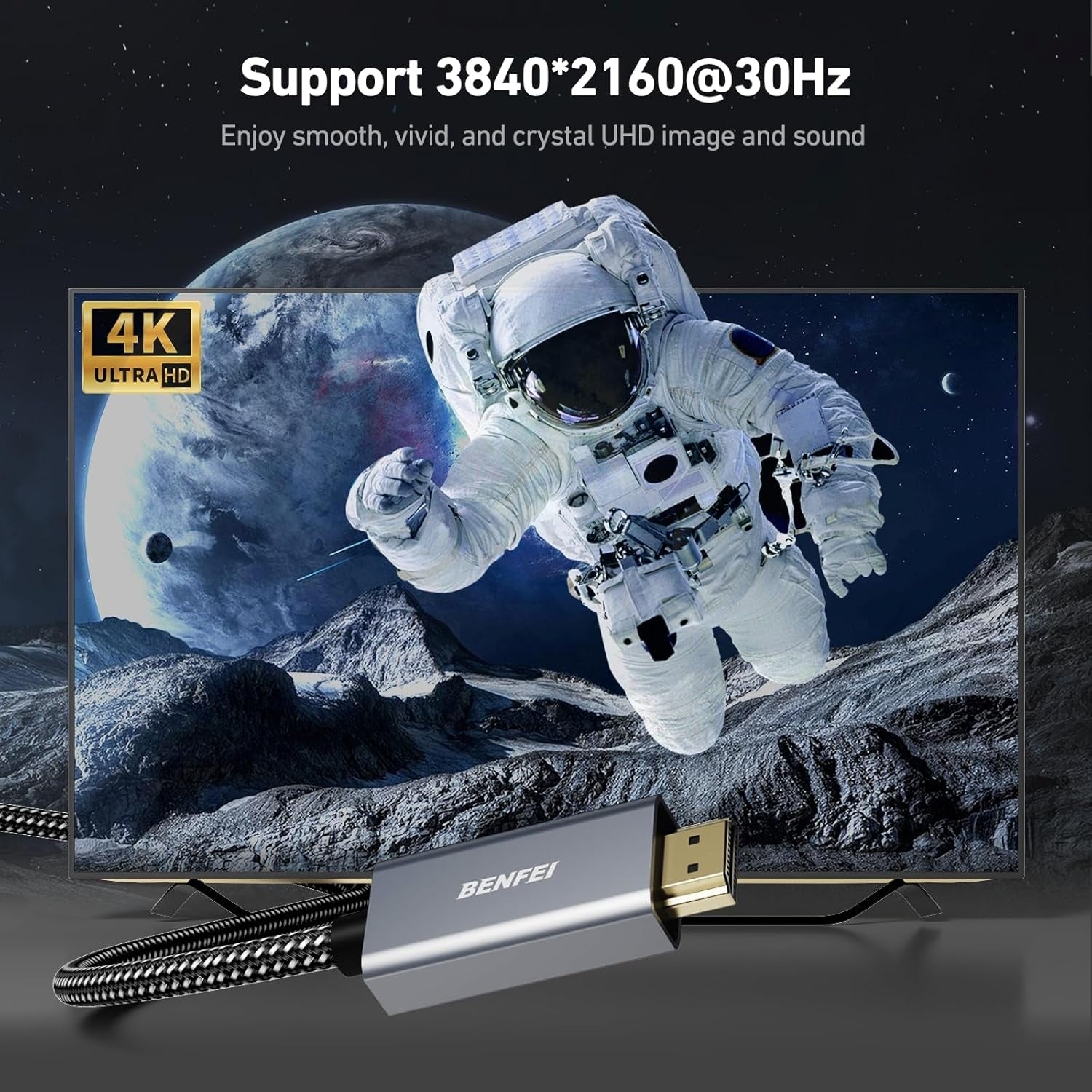 Computer Cables & Adapters: BENFEI 4K DisplayPort to HDMI 4.5m Cable