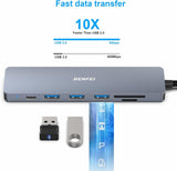 Desktops & Accessories: BENFEI USB C HUB 7-in-1