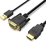 Computer Cables & Adapters: BENFEI 324BK VGA to HDMI Cable with Audio, 1080P Uni-Directional 1.8M