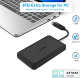 Hard Drives: BENFEI 2.5 Inch SATA to USB Tool Free External Hard Drive Enclosure