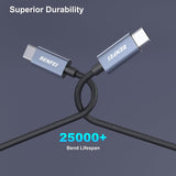 Phone Chargers: BENFEI 351SL-6F 100W USB-C to USB-C Fast Charging Cable Aluminum Shell Tangle-Free Silicone