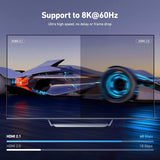 Computer Monitors & Accessories: BENFEI 000355GY USB 3.0 HDMI KVM Switch(8K@60Hz) with 4 USB 3.0 Ports for 2 Computers Sharing Monitor Keyboard Mouse