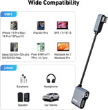 Computer Cables & Adapters: BENFEI USB C to Audio Jack Adapter with 60W Fast Charging