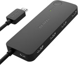 BENFEI 365BK HDMI Switch 4 in 1 Out 4K@60Hz, 2K@144Hz, HDCP 2.3 (with Adaptive Equalization Support 30ft HDMI Transmit)