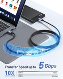 Computer Cables & Adapters: BENFEI 369GY 1M USB 3.0 to USB C Cable, 5Gbps High-Speed Data Sync & 3A Charging