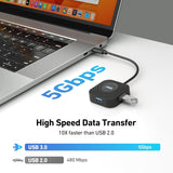 Desktops & Accessories: BENFEI 371BK USB-C 4-port USB 3.0 Hub