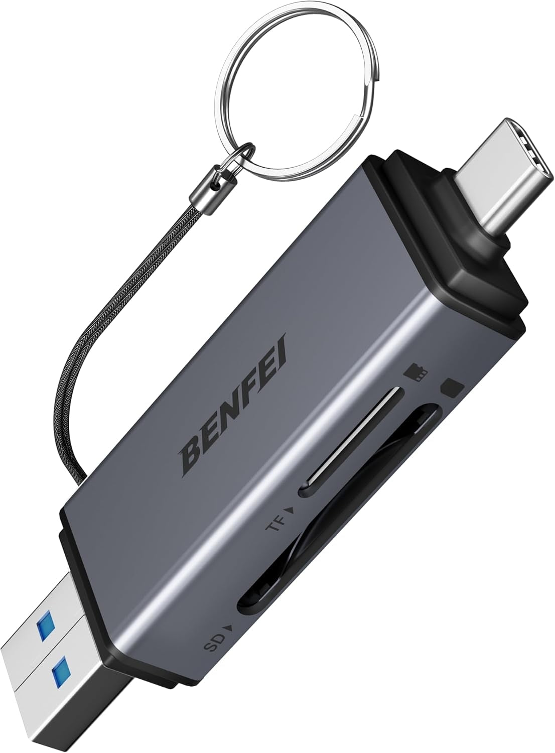 Desktops & Accessories: BENFEI SD Card Reader, USB C to SD Micro SD Card Memory Card  Adapter