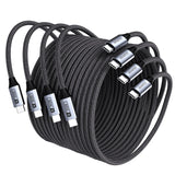 Computer Cables & Adapters: BENFEI 000382GY-4P USB C Fast Charging 60W Cable, 4-Pack(3.3ft/1M x 2 + /6.6ft/2M x 2) Nylon Braided Cable for I-phone 15/16/17 and Samsung / Google phone.