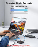 Desktops & Accessories: BENFEI 399BK 6-in-1 USB-C HUB to HDMI(8K)+USB3.2(10Gbps)+USB2.0x2+PD100W+RJ45 Black