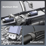 Computer Cables & Adapters: BENFEI 412GY Bidirectional USB-C to DisplayPort V1.4 (Support Thunderbolt 4, 8K@60Hz ) Cable 1.8M