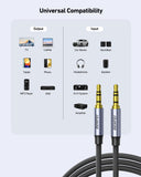 Computer Cables & Adapters: BENFEI 427GY 3M 3.5mm TRRS Male to Male Audio Cable, 4-Pole Stereo Mic Aux Cable, Nylon Braided Headphone Jack Cord
