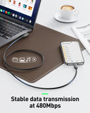 Phone Chargers: BENFEI 428BK-2M USB C to Right Angle USB C Cable , 90-dgree Angled USB 2.0 Type C Charger Cable, 3A Fast Charging & 480Mbps Data Sync, Durable PVC
