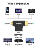 Computer Cables & Adapters: BENFEI 434BK Micro HDMI + Mini HDMI male to HDMI female Adapter