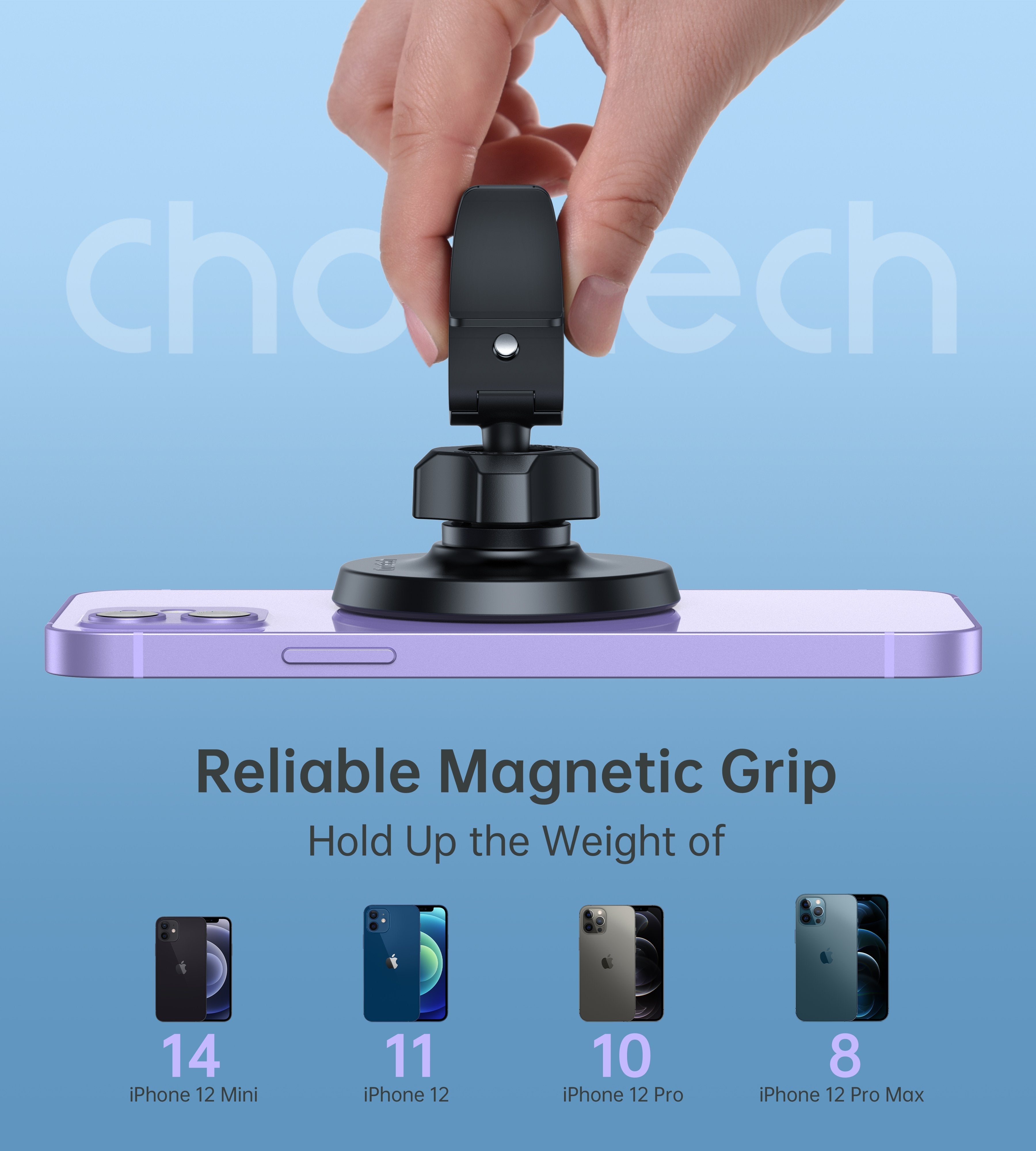 Car Mounts: CHOETECH AT0004 Magsafe iPhone 12 Magnetic Car Mount Car Air Vent Phone Holder