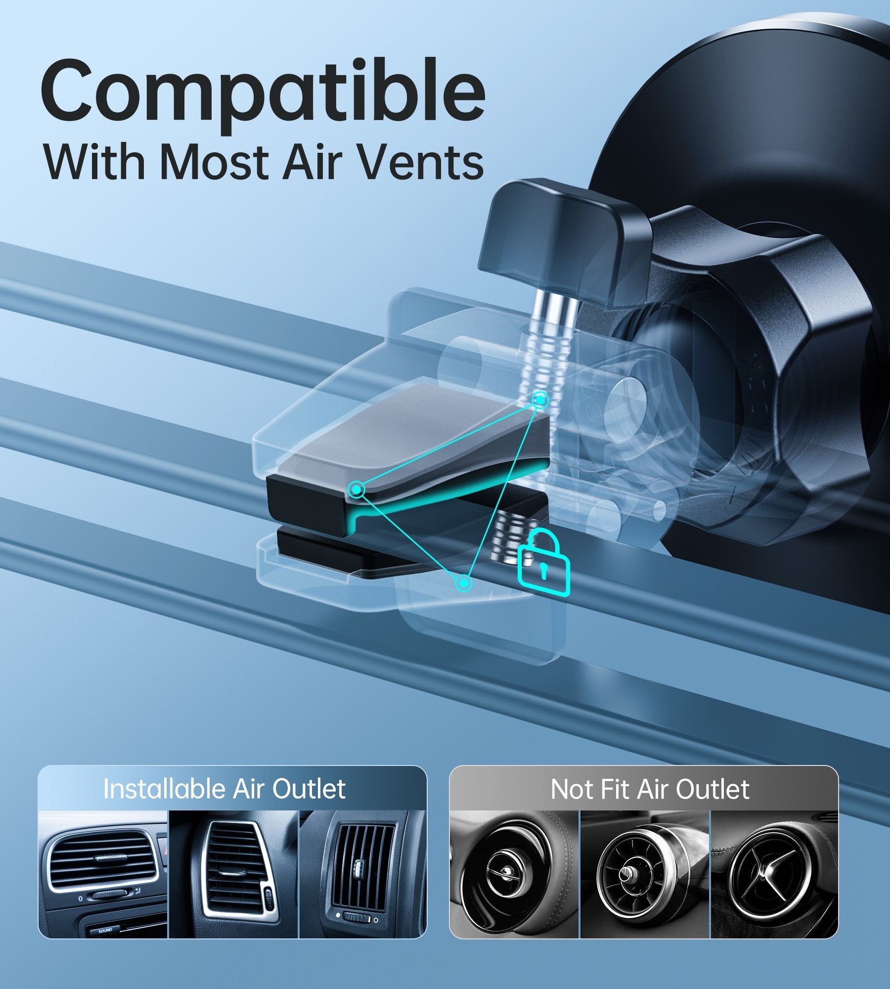 Car Mounts: CHOETECH AT0004 Magsafe iPhone 12 Magnetic Car Mount Car Air Vent Phone Holder
