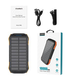 Power Banks & Chargers: CHOETECH B657 20000mAh Solar Power Bank