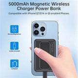 Phone Chargers: CHOETECH B662-BK USB-A + USB-C + Wireless Magnetic Power bank 5000mAh (Black)