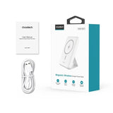 Phone Chargers: CHOETECH B662-WH USB-A + USB-C + Wireless Magnetic Power bank 5000mAh (White)