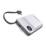 Phone Chargers: CHOETECH B696-WH 20000mAh 22.5W USB-A + USB-C x 2 + MagLeap Wireless Charge Power Bank White