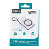 Phone Chargers: CHOETECH B696-WH 20000mAh 22.5W USB-A + USB-C x 2 + MagLeap Wireless Charge Power Bank White