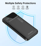 Power Banks & Chargers: CHOETECH B728 10000mAh Power Bank PD22.5W with Digital Display
