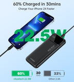 Power Banks & Chargers: CHOETECH B728 10000mAh Power Bank PD22.5W with Digital Display
