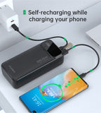 Power Banks & Chargers: CHOETECH B731 40000mAh Power Bank PD22.5W with Digital Display