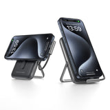 Phone Chargers: CHOETECH B735-BK 10000mAh 20W MagLeap Wireless Power Bank Black with Phone Holder and Build-in Cable