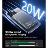 CHOETECH B739-BK 20W Slim USB-C 10000mAh Magnetic Power Bank - Black