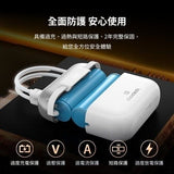CHOETECH B812-SL WH Mini Bag Digital CCC Certified 10000mAh 30W Fast Charging Power Bank Gold with USB-C + 8-pin iPhone Cables