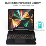 Keyboards & Accessories: CHOETECH BH-017 Bluetooth Keyboard with Touchpad and Backlight for iPad Pro 10.9 " (Black)