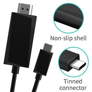 TVs & Accessories: CHOETECH CH0020 4K 60Hz USB-C to HDMI Cable 2M