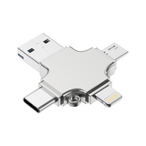 Desktops & Accessories: Choetech CR-002-SL EasyGO A+C+Micro+lighting four in one card reader