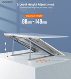 Laptop Stands: CHOETECH H055-GY Aluminum Foldable Laptop Stand