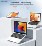 Laptop Stands: CHOETECH H055-GY Aluminum Foldable Laptop Stand