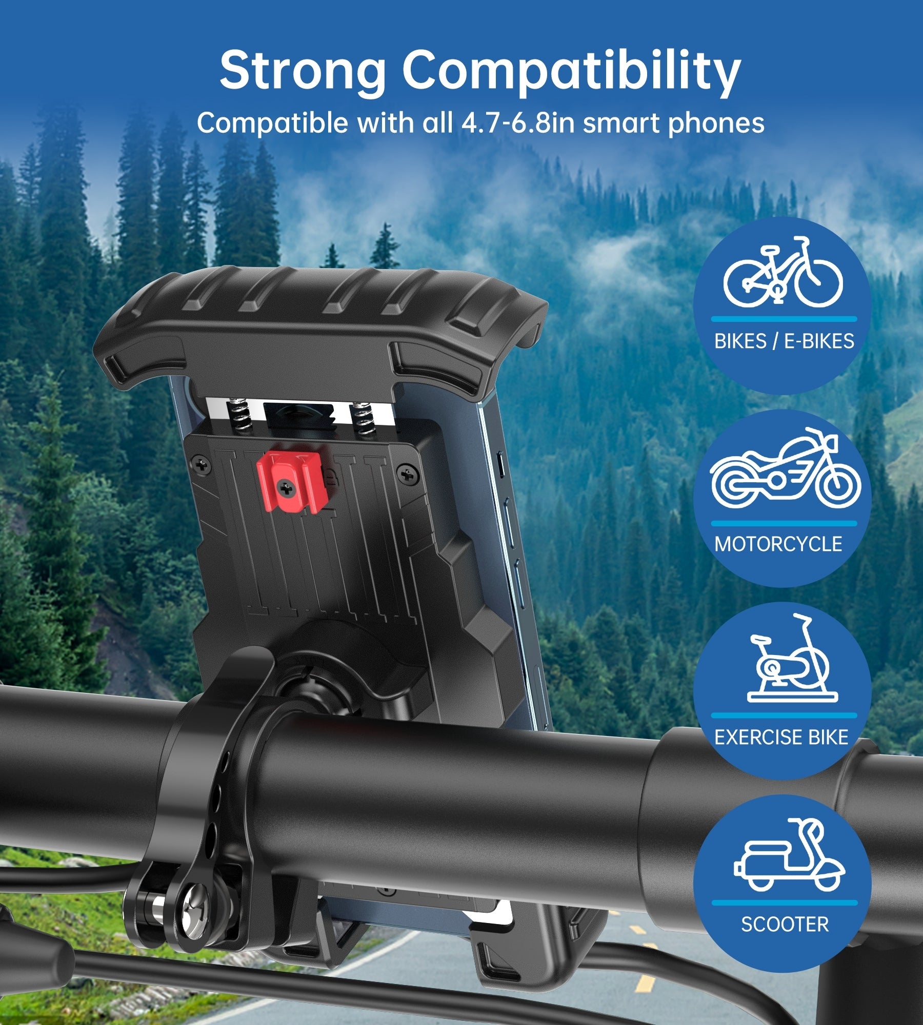 Bicycle Stands & Storage: CHOETECH H067-BK Adjustable Mobile Stand for Bicycle (Black)