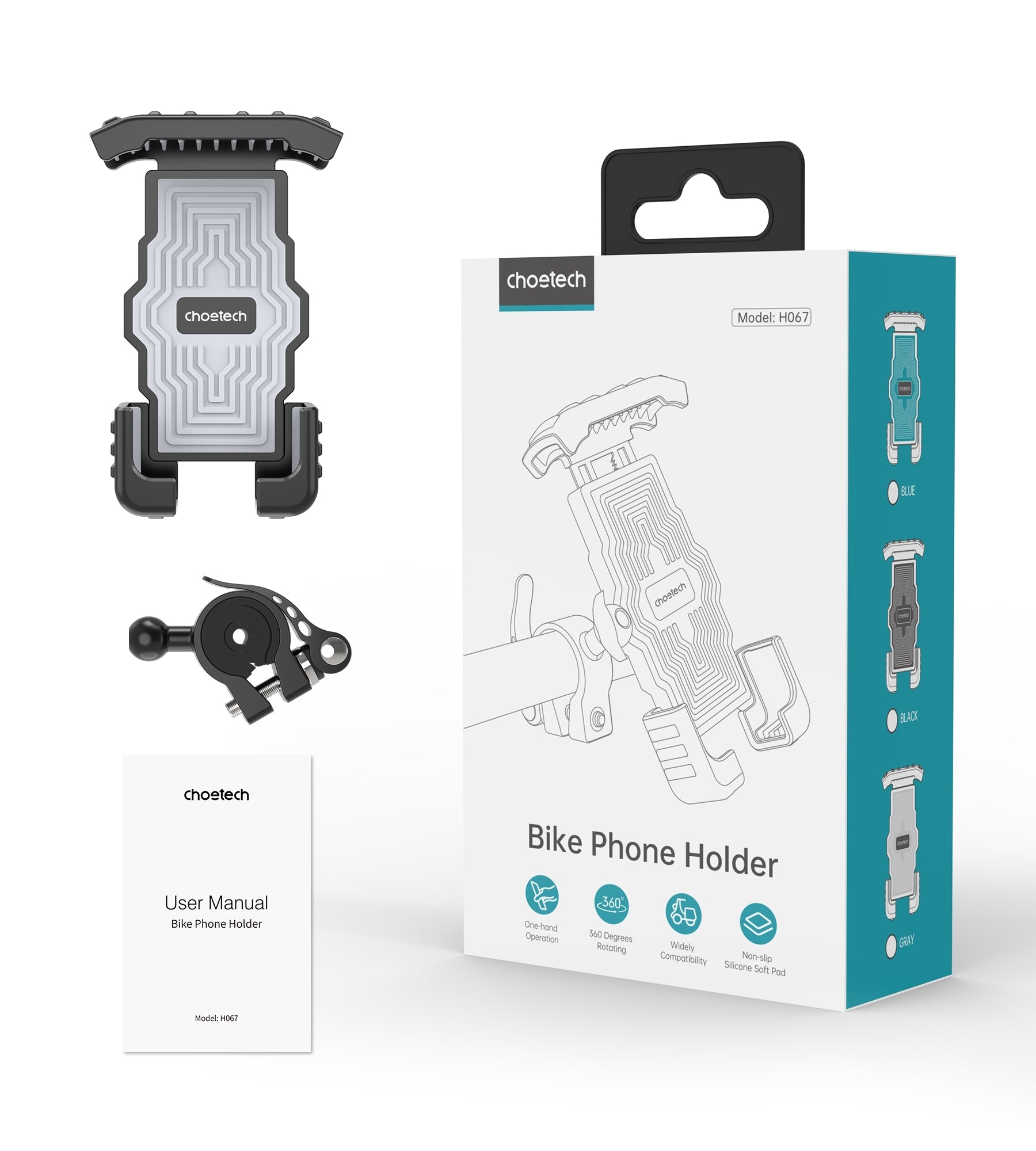 Bicycle Stands & Storage: CHOETECH H067-GY Adjustable Mobile Stand for Bicycle (Gray)