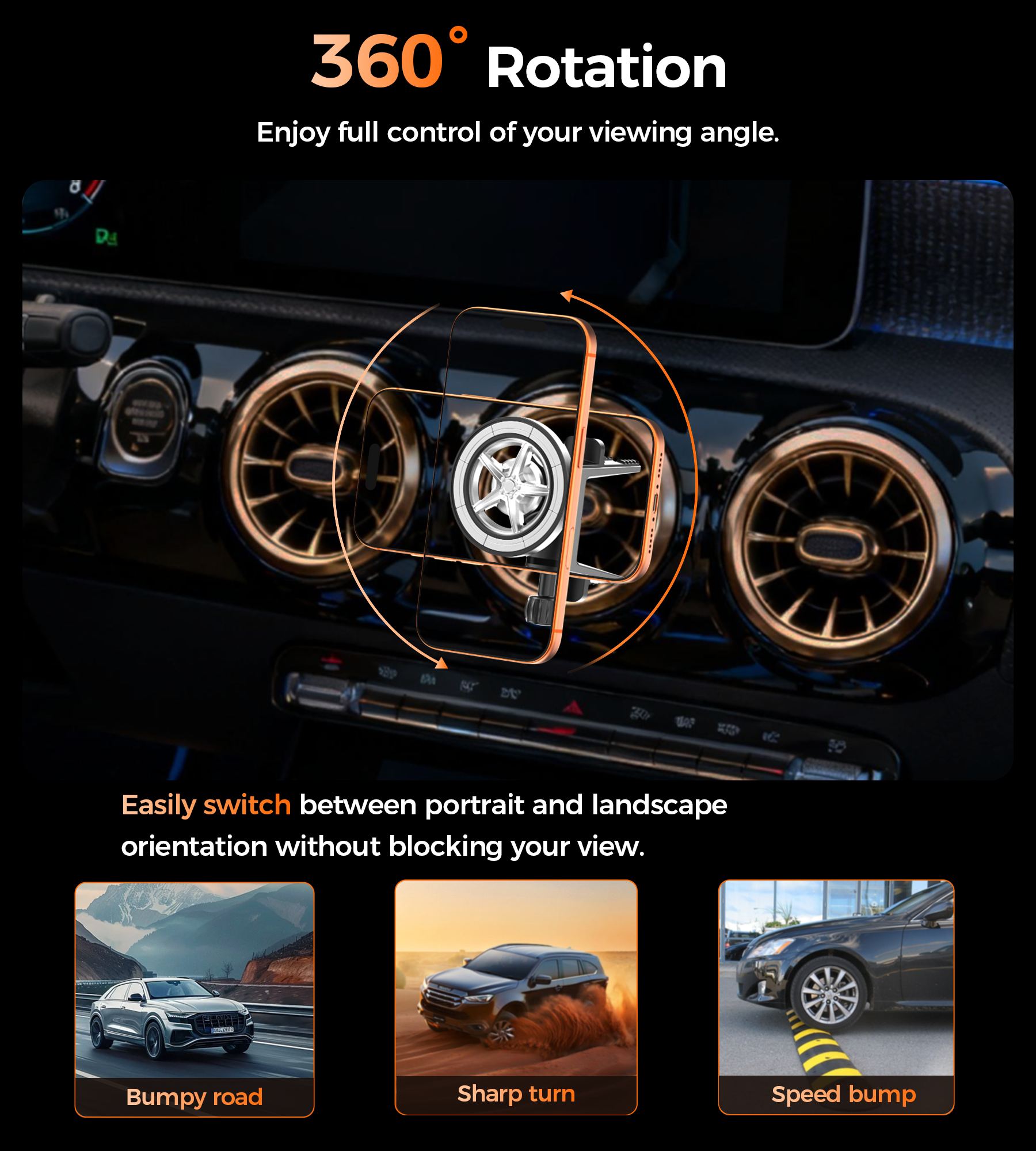 Car Mounts: Choetech H093-BK Magnetic Car Phone Mount