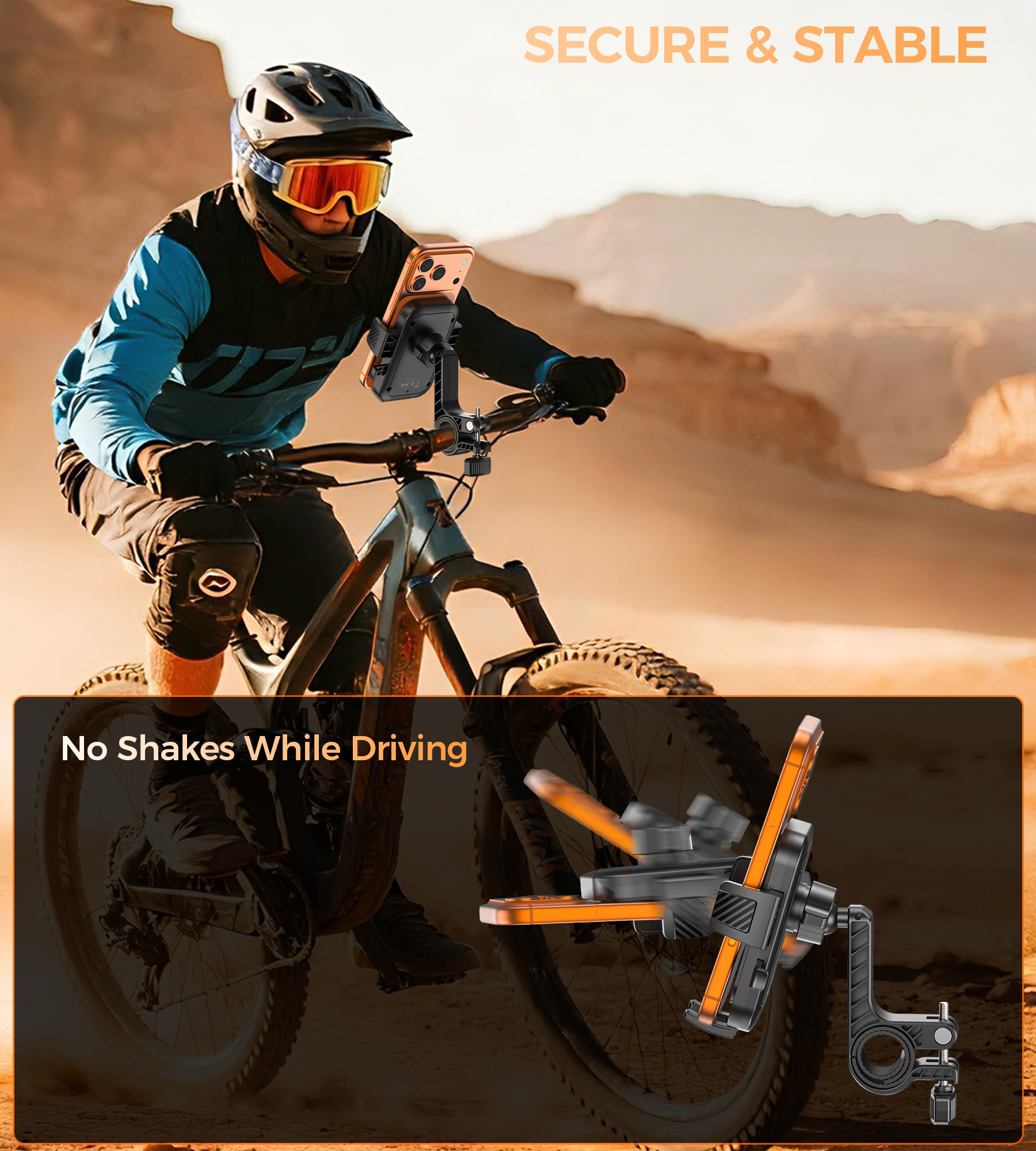 Car Mounts: Choetech H094 Cycling Phone Holder Bike Handlebar Mount 360-degree Rotation