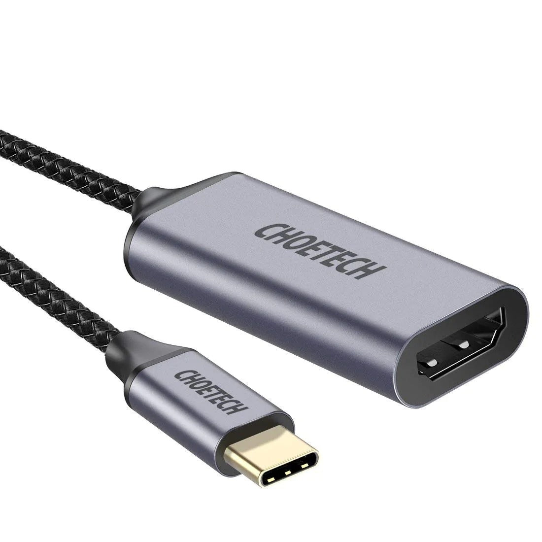 Computer Cables & Adapters: CHOETECH HUB-H10 USB-C To HDMI Braided Cable Adapter