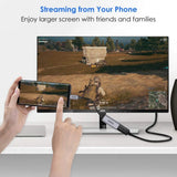 Computer Cables & Adapters: CHOETECH HUB-H21 USB-C to HDMI 4k 60Hz Braided Video Cable Cord Adapter