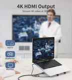 Laptop Stands: CHOETECH HUB-M43 7-in-1 USB-C Multiport Adapter with Foldable Laptop Stand