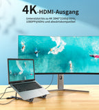 Laptop Stands: CHOETECH HUB-M48 7-in-1 Hub + Foldable Laptop stand USB-C to HDMI 4K/USB-A/TF&SD/USB-C with PD Charging
