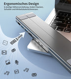 Laptop Stands: CHOETECH HUB-M48 7-in-1 Hub + Foldable Laptop stand USB-C to HDMI 4K/USB-A/TF&SD/USB-C with PD Charging