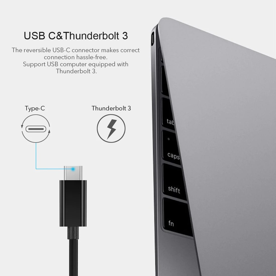 Computer Cables & Adapters: CHOETECH HUB-R01 USB 3.1 Type-C To RJ45 Gigabit Ethernet Adapter