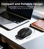 Mouse & Accessories: Choetech KB-002-BK 3-Level Adjustable 1600 DPI Wireless Mouse (Black)