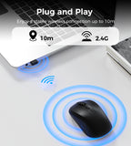 Mouse & Accessories: Choetech KB-002-BK 3-Level Adjustable 1600 DPI Wireless Mouse (Black)