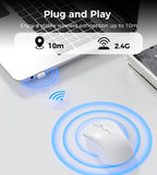 Mouse & Accessories: Choetech KB-002-WH single-mode 2.4G wireless mouse, white