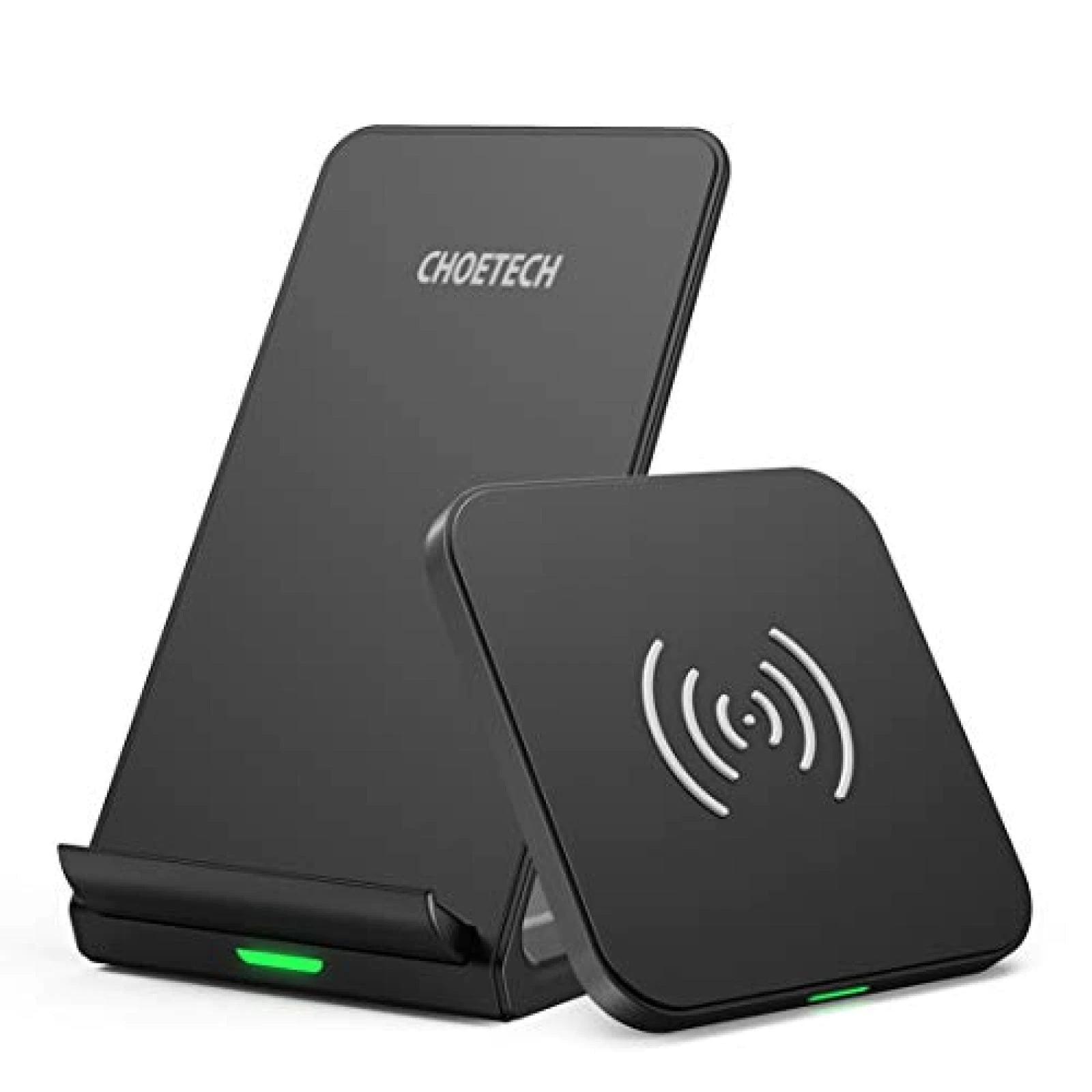 Phone Chargers: CHOETECH MIX00087 (T524S+T511S) Qi 10W/7.5W Fast Wireless Charging Stand and Pad
